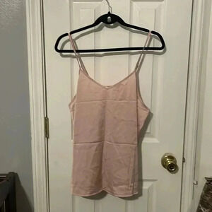 Ekouaer Womens Silk Satin Tank Tops V Neck Camisole Spaghetti Strap Top Summer